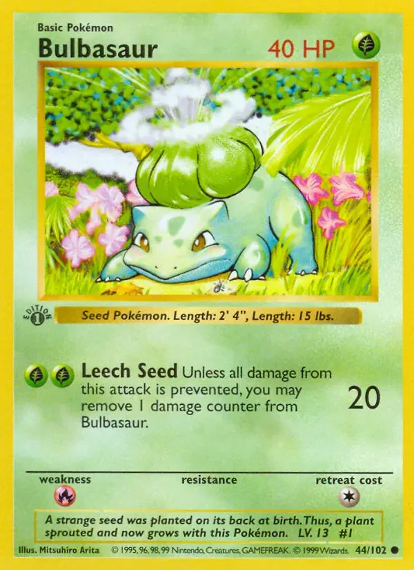 Bulbasaur 44/102 Coleção Básica
