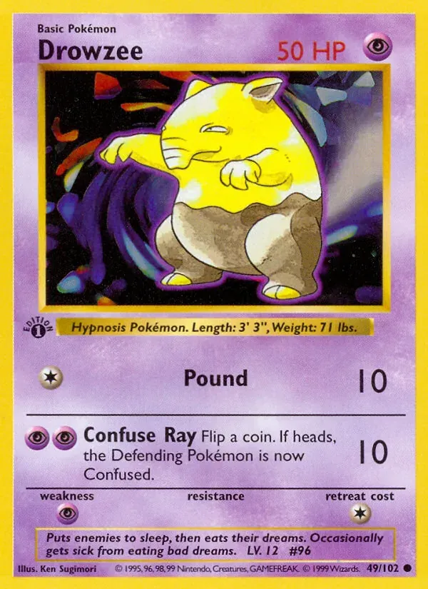 Drowzee 49/102 Coleção Básica