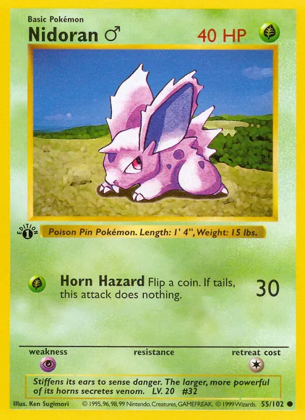 Nidoran♂ 55/102 Coleção Básica