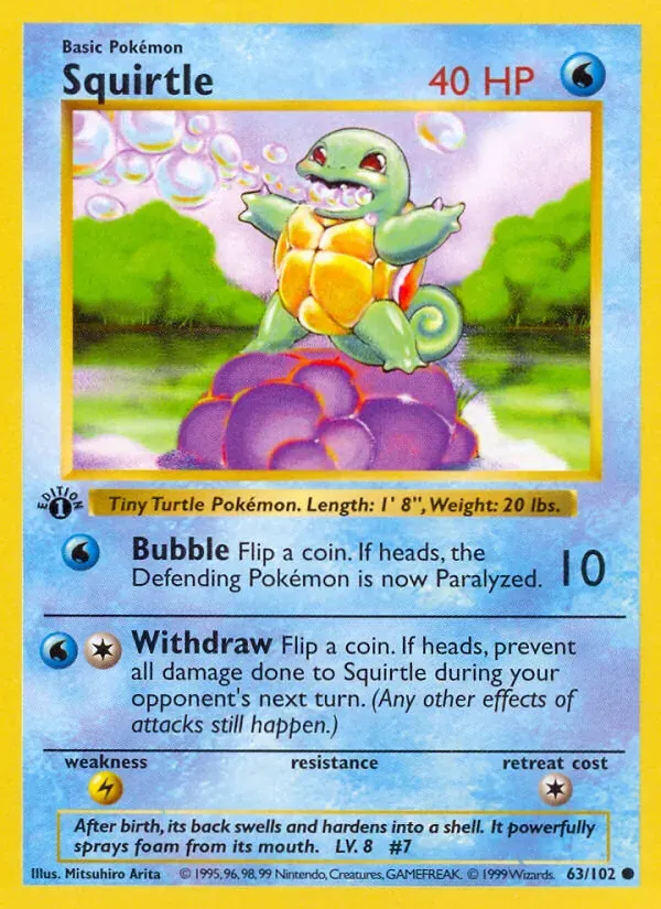 Squirtle 63/102 Coleção Básica
