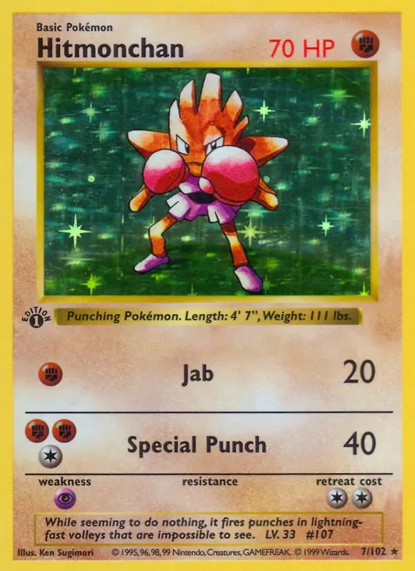 Hitmonchan 7/102 Coleção Básica