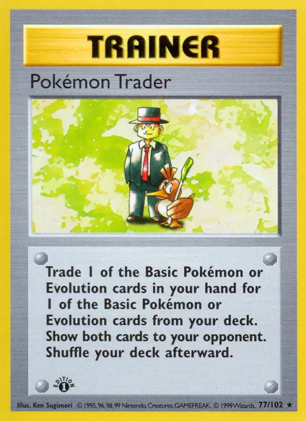 Pokémon Trader 77/102 Coleção Básica