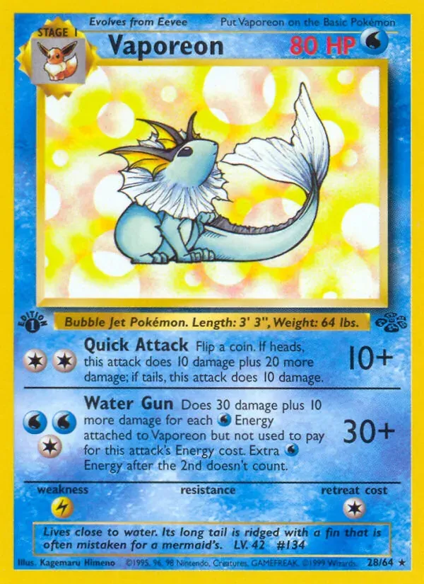 Vaporeon 28/64 Selva