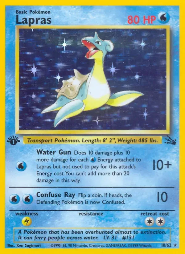 Lapras 10/62 Fóssil