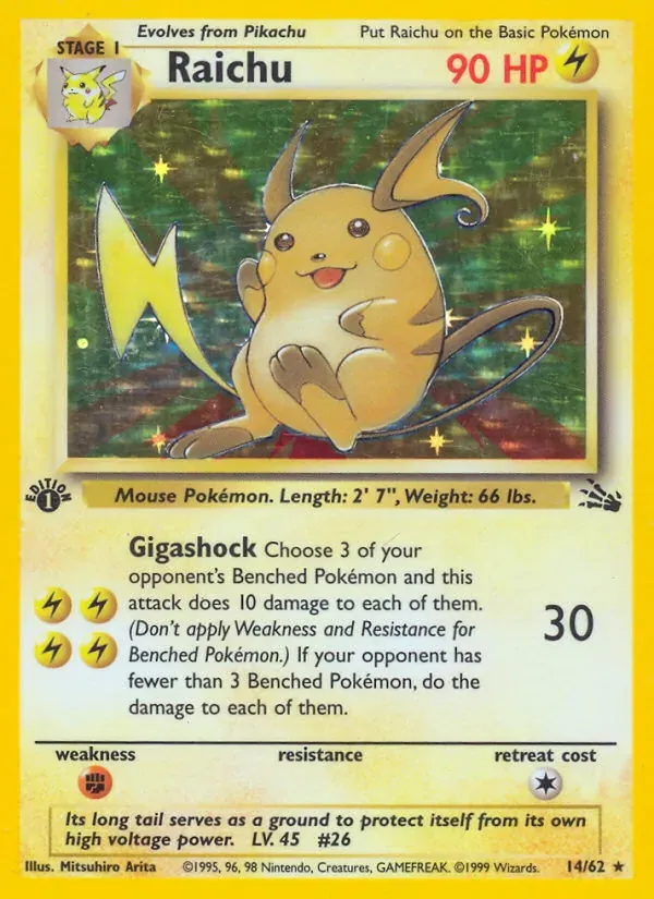 Raichu 14/62 Fóssil