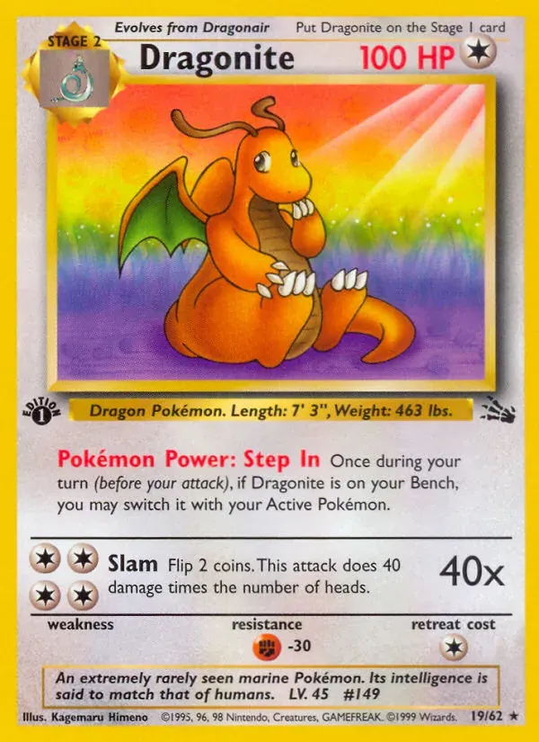 Dragonite 19/62 Fóssil