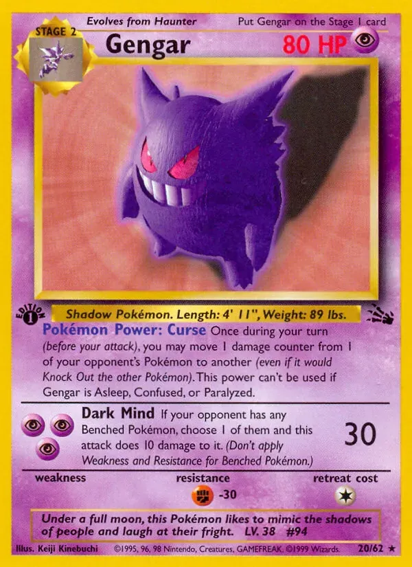 Gengar 20/62 Fóssil