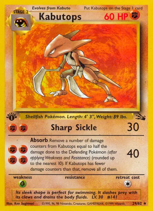 Kabutops 24/62 Fóssil