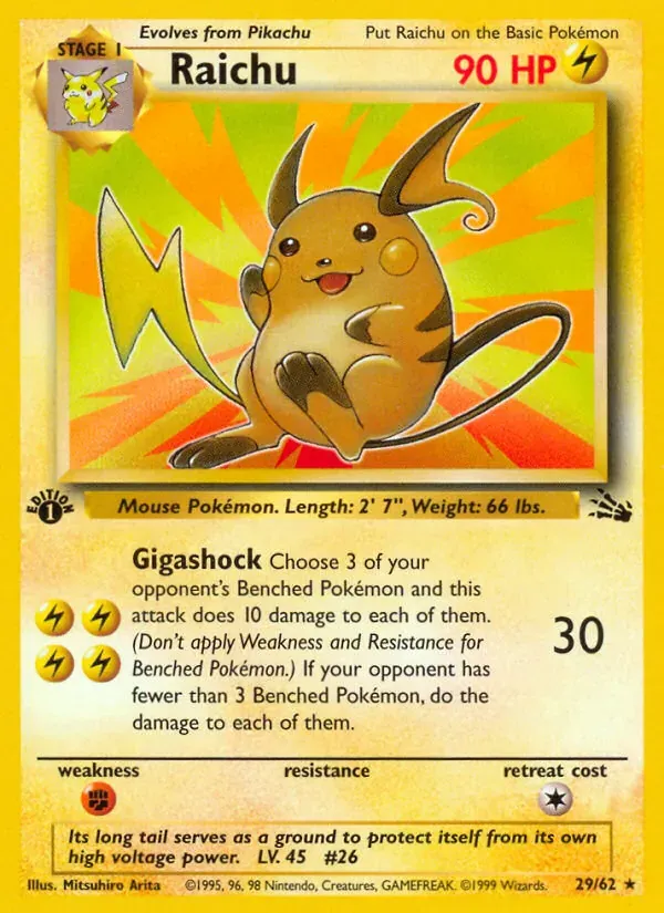 Raichu 29/62 Fóssil