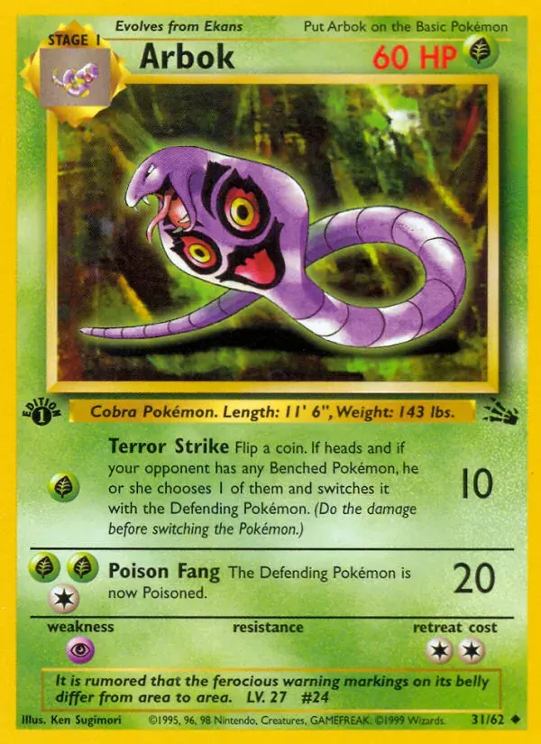 Arbok 31/62 Fóssil