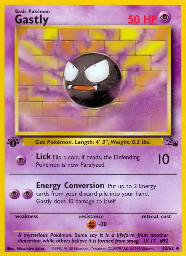 Gastly 33/62 Fóssil