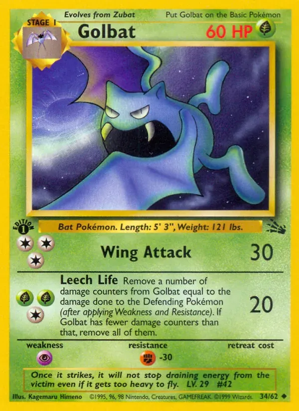 Golbat 34/62 Fóssil