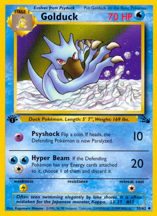 Golduck 35/62 Fóssil