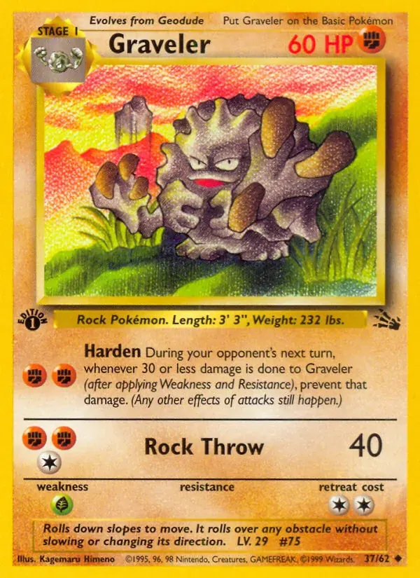 Graveler 37/62 Fóssil