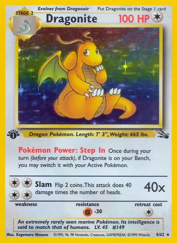 Dragonite 4/62 Fóssil