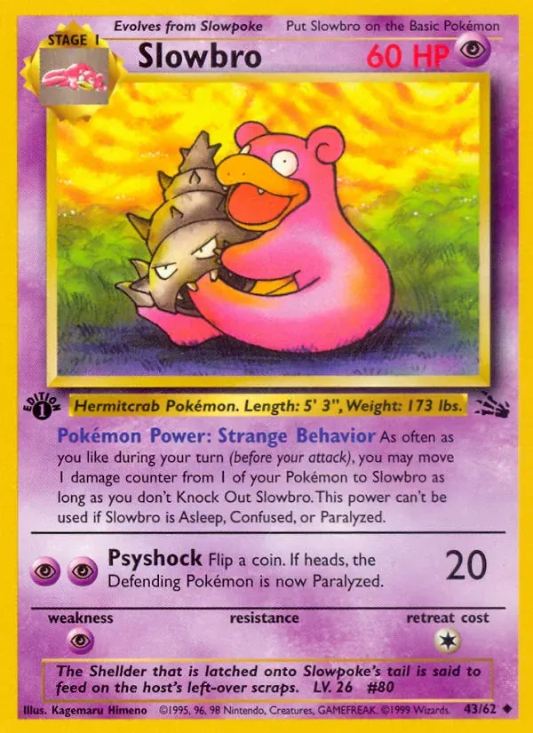 Slowbro 43/62 Fóssil