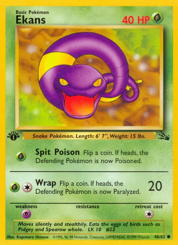 Ekans 46/62 Fóssil