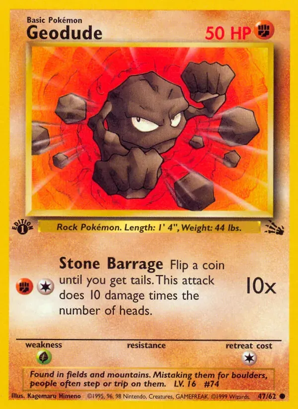 Geodude 47/62 Fóssil