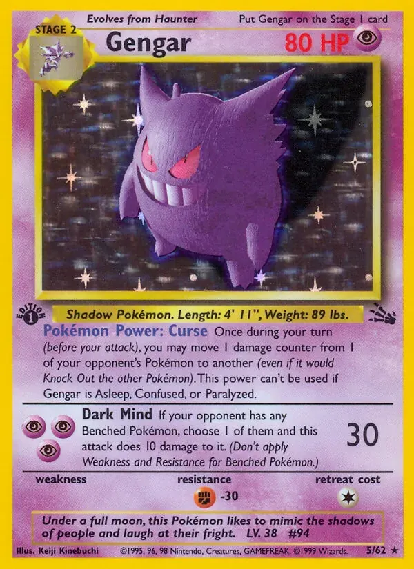 Gengar 5/62 Fóssil
