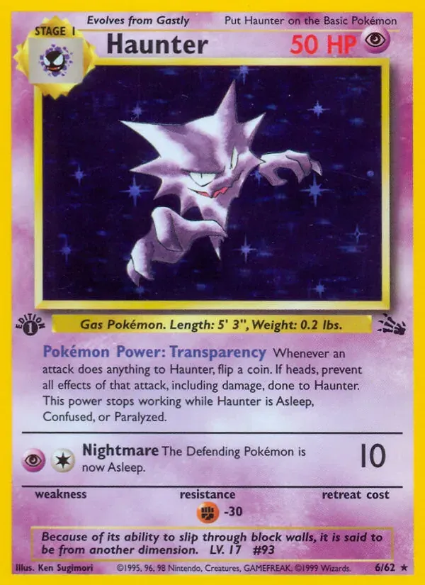 Haunter 6/62 Fóssil