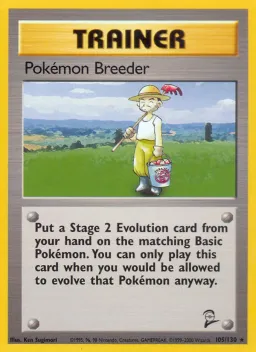 Pokémon Breeder 105 Base Set 2