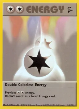 Double Colorless Energy 124 Base Set 2