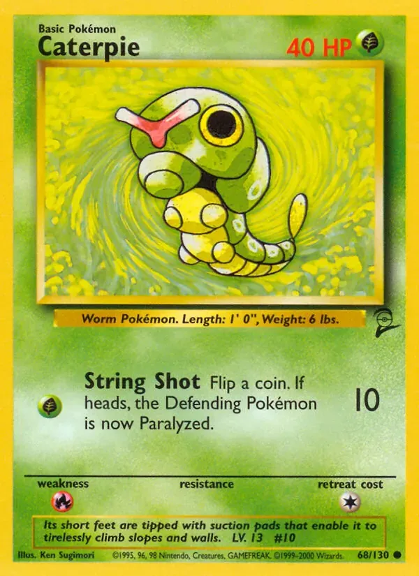 Caterpie 68/130 Base Set 2