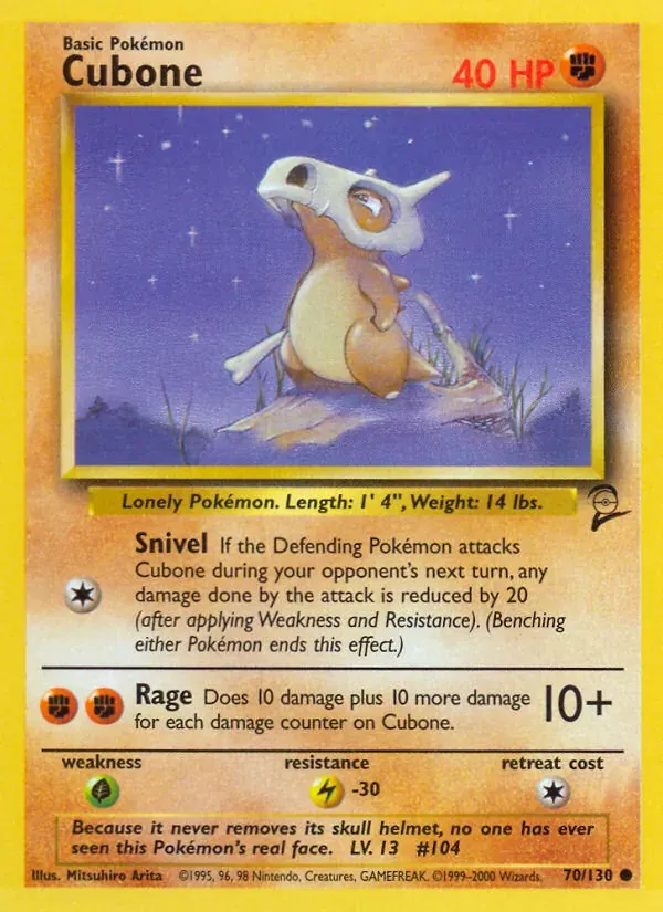 Cubone 70/130 Base Set 2