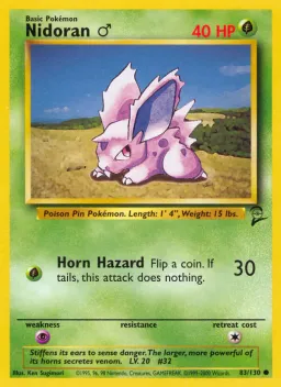 Nidoran♂ 83 Base Set 2