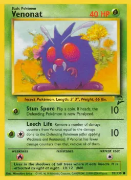Venonat 97 Base Set 2