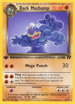 Dark Machamp 27 Team Rocket