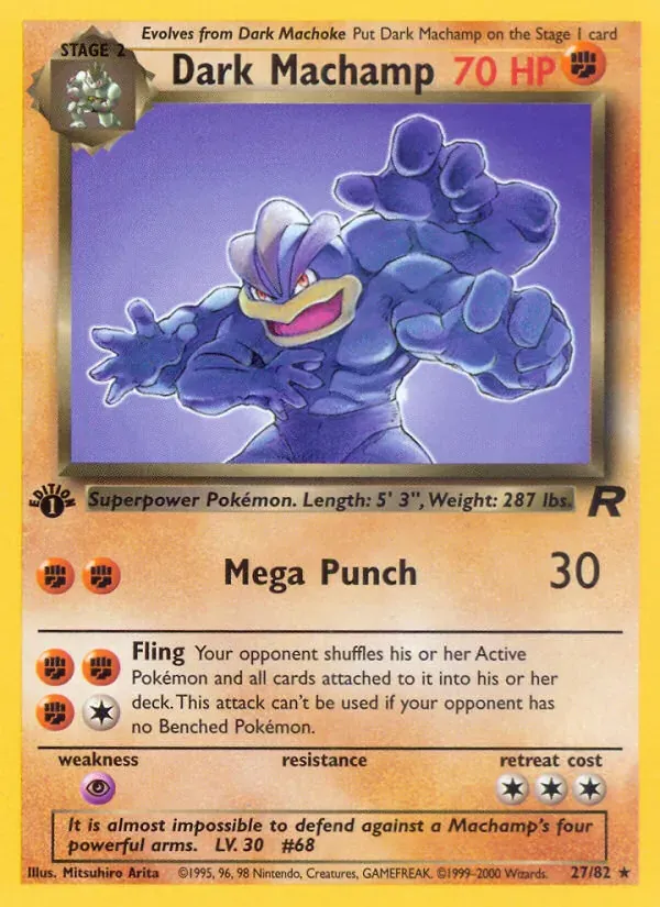 Dark Machamp 27/82 Team Rocket