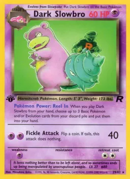 Dark Slowbro 29 Team Rocket