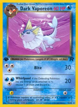 Dark Vaporeon 45 Team Rocket