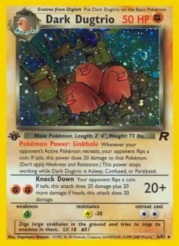 Dark Dugtrio 6 Team Rocket