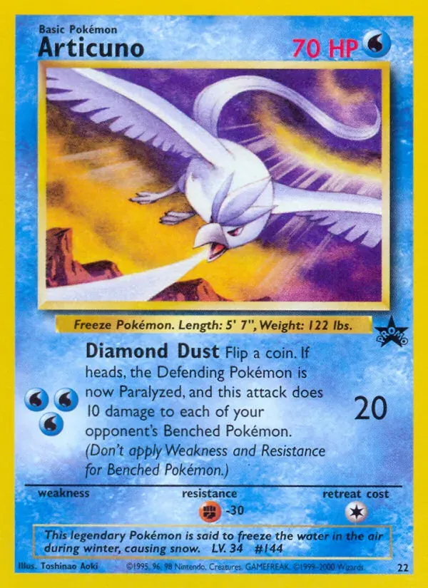 Articuno 22/53 Wizards Black Star Promos