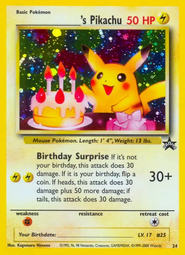 ___________'s Pikachu 24/53 Wizards Black Star Promos