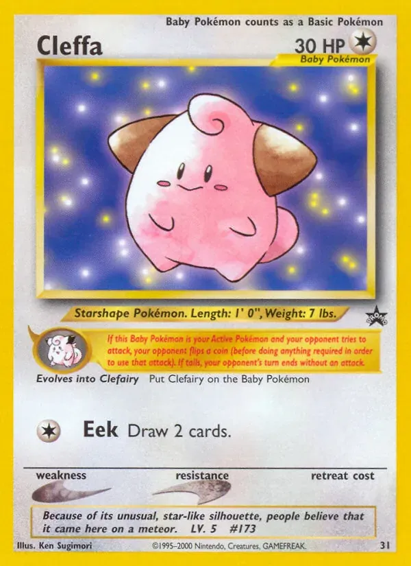 Cleffa 31/53 Wizards Black Star Promos