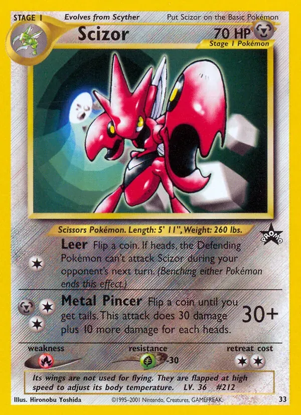 Scizor 33/53 Wizards Black Star Promos