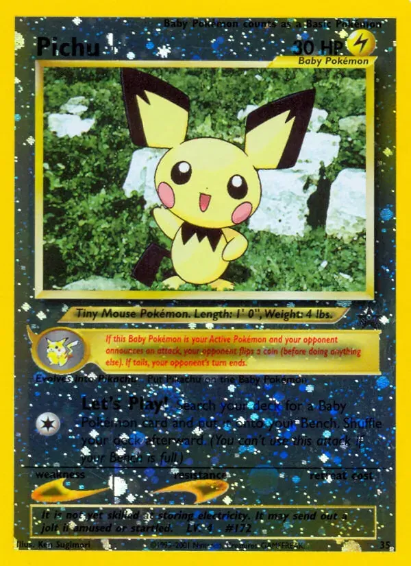 Pichu 35/53 Wizards Black Star Promos