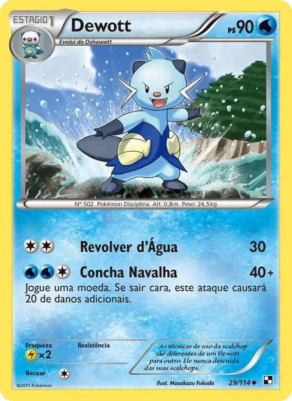Dewott 29/114 Black & White