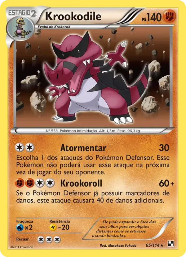 Krookodile 65/114 Black & White