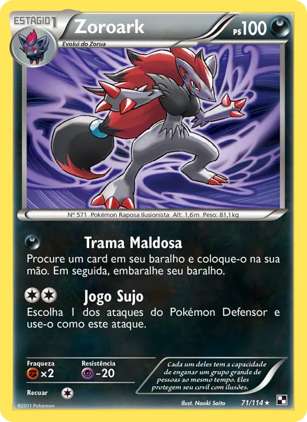 Zoroark 71/114 Black & White