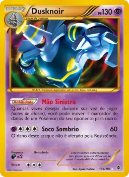 Dusknoir 104 Explosão de Plasma