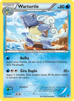 Wartortle 15 Explosão de Plasma