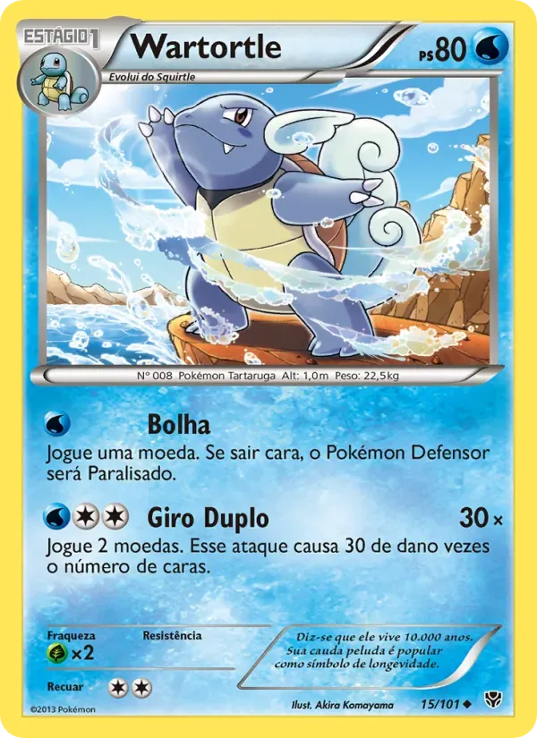 Wartortle 15/101 Explosão de Plasma