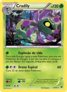 Cradily 4 Explosão de Plasma