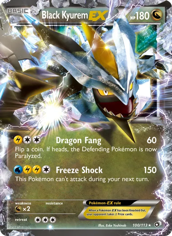 Black Kyurem-EX 100/113 Tesouros Lendários