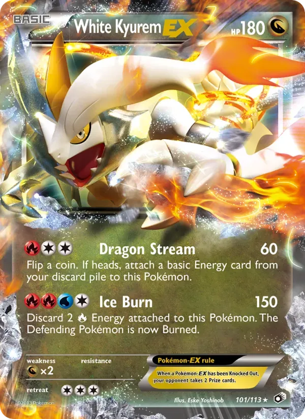 White Kyurem-EX 101/113 Tesouros Lendários