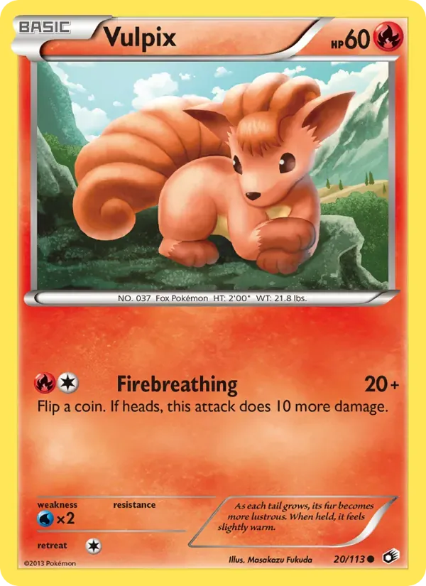 Vulpix 20/113 Tesouros Lendários